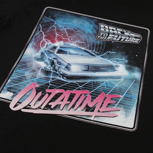 Tillbaka till framtiden herr Outatime bomull T-shirt M svart Black M