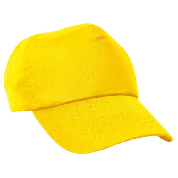 Result Unisex Barn/Barn Plain Basebll Cap En Storlek Gul Yellow One Size