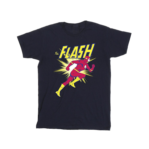 DC Comics Boys The Flash Running T-Shirt 5-6 år Marinblå Navy Blue 5-6 Years