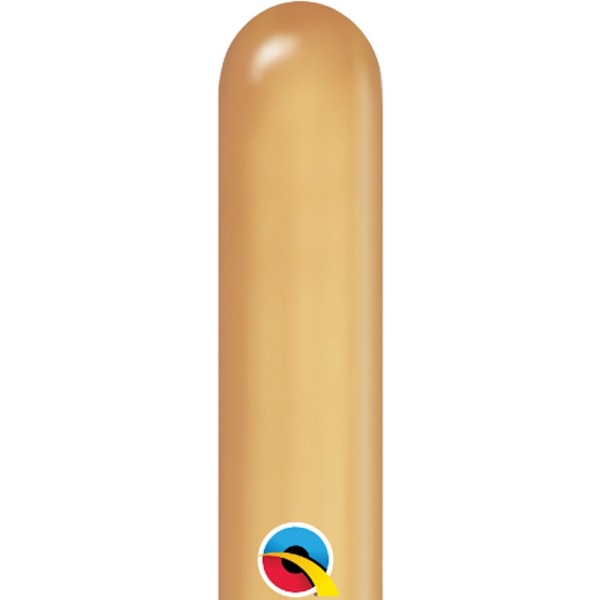 Qualatex 260Q färgglada latexballonger (100-pack) One Siz Chrome Gold One Size