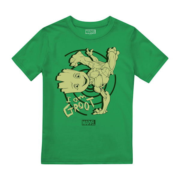 Marvel Comics Barn/Kids Baby Groot Handstand T-shirt 3-4 år Irish Green 3-4 Years