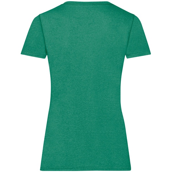 Fruit Of The Loom Dam/Kvinnors Lady-Fit Valueweight Kortärmad T-shirt Retro Heather Green S