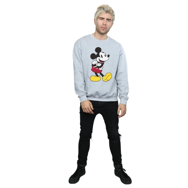 Disney Klassisk Musse Pigg Sweatshirt L Sports Grey Sports Grey L