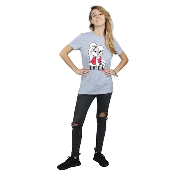 Looney Tunes Dam/Damer Klassisk Lola Bunny Boyfriend T-shirt Sports Grey S