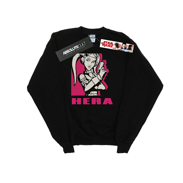 Star Wars Girls Rebels Hera Sweatshirt 5-6 år Svart Black 5-6 Years