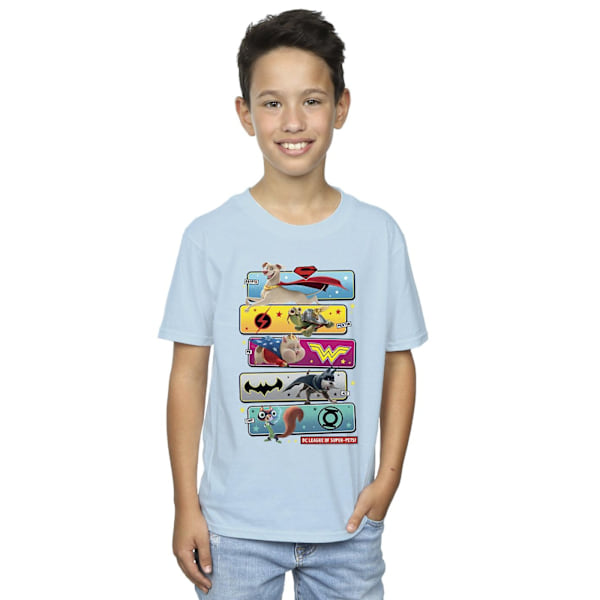 DC Comics Boys DC League Of Super-Pets Character Pose T-Shirt 1 Baby Blue 12-13 Years