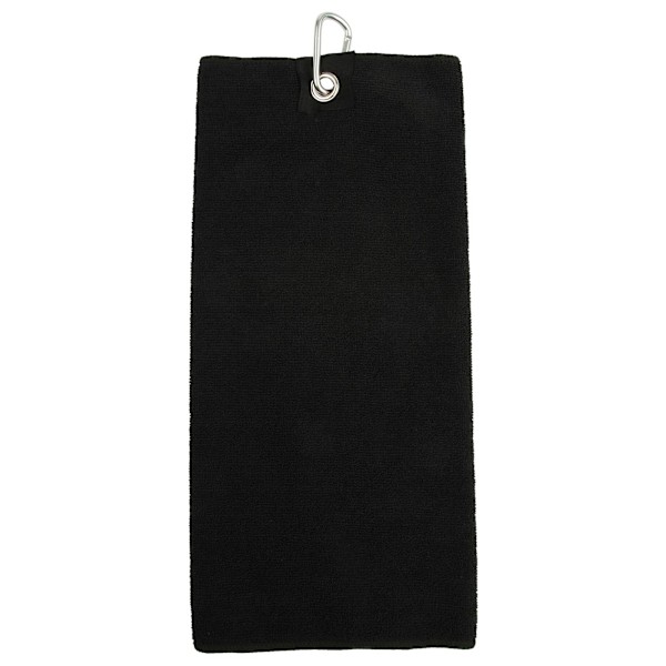 Towel City Mikrofiber Golf Handduk One Size Svart Black One Size