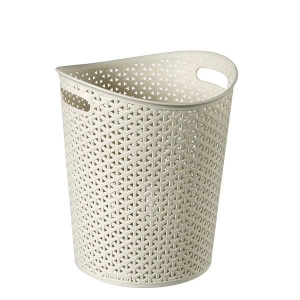 Curver My Style Rattan Effect Papperskorg En Storlek Cream Cream One Size