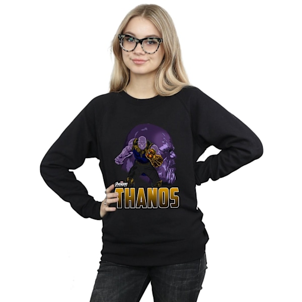 Marvel Dam/Kvinnor Avengers Infinity War Thanos Karaktär Sweatshirt Black S