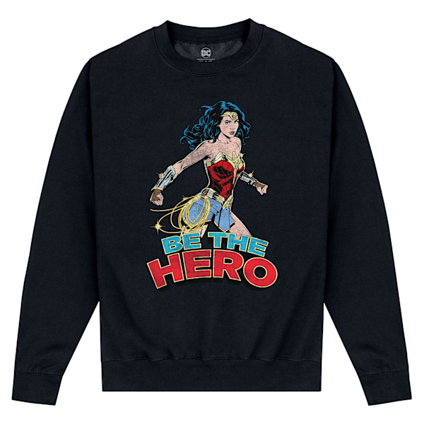 Wonder Woman Unisex Vuxen Be The Hero Sweatshirt M Svart Black M