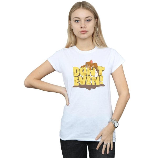 Tom And Jerry Dam/Damer Don´t Even Bomull T-shirt L Vit White L