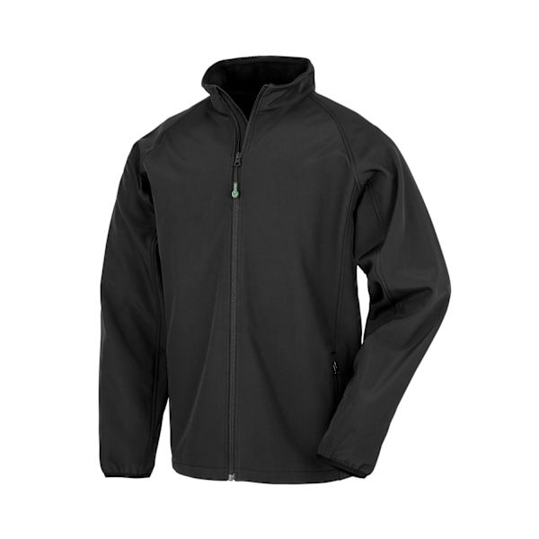 Result Barn/Barn Double Layered Recycled Soft Shell Jacka Black 7-8 Years