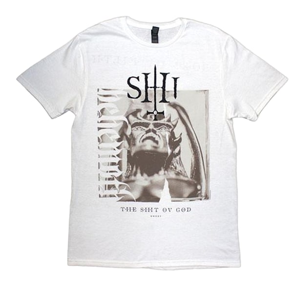 Behemoth Unisex Vuxen The Shit Ov God Sepia Pergament Ryggtryck White XXL