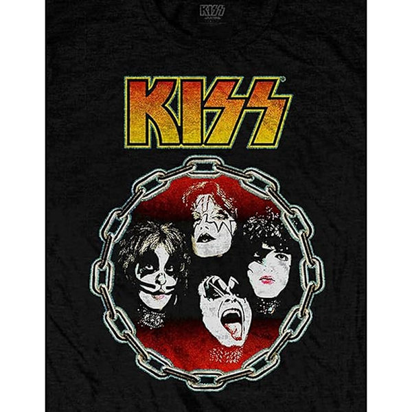 Kiss Unisex Adult You Wanted The Best Back Print Bomull T-shirt Black XL
