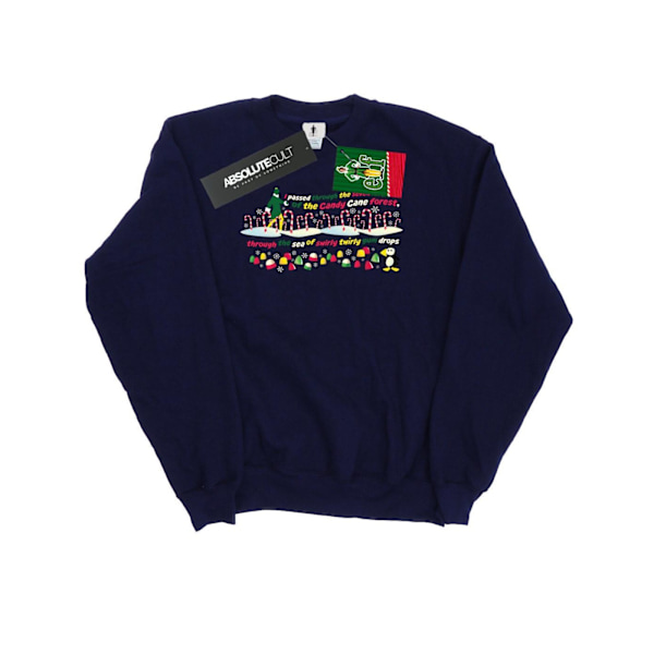 Elf Herr Candy Cane Forest Sweatshirt XL Marinblå Navy Blue XL