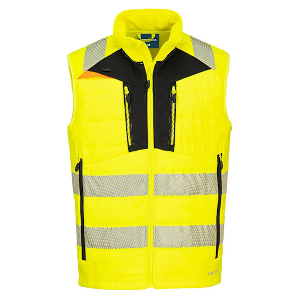 Portwest Softshell Hi-Vis Body Warmer för män 4XL Gul/Svart Yellow/Black 4XL