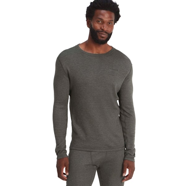 TOG24 Herr Cashmere Touch Crew Neck Termisk Topp S Mörkgrå Mar Dark Grey Marl S