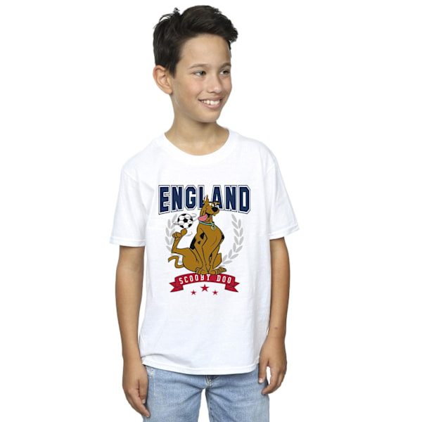 Scooby Doo Boys England Football T-Shirt 12-13 år Vit White 12-13 Years