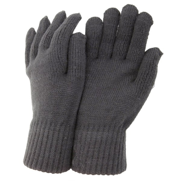 CLEARANCE - Thermal stickade vinterhandskar för män One Size Grå Grey One Size