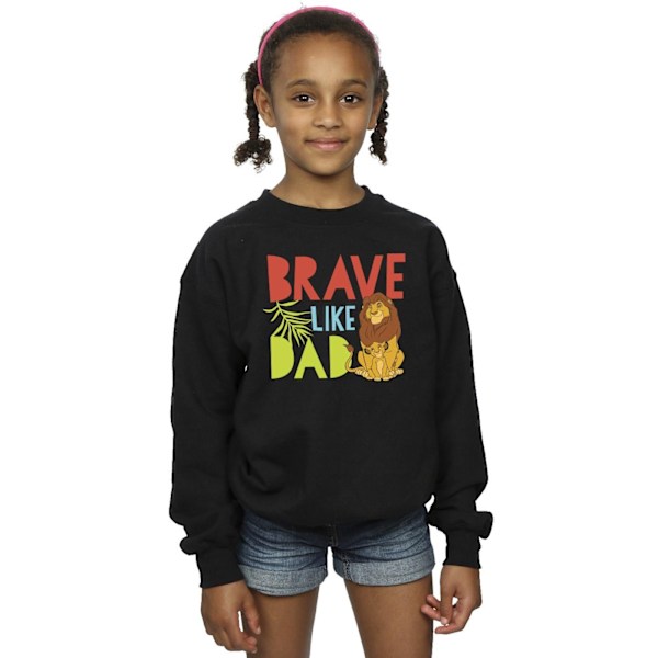 Disney Girls The Lion King Brave Like Dad Sweatshirt 7-8 år Black 7-8 Years