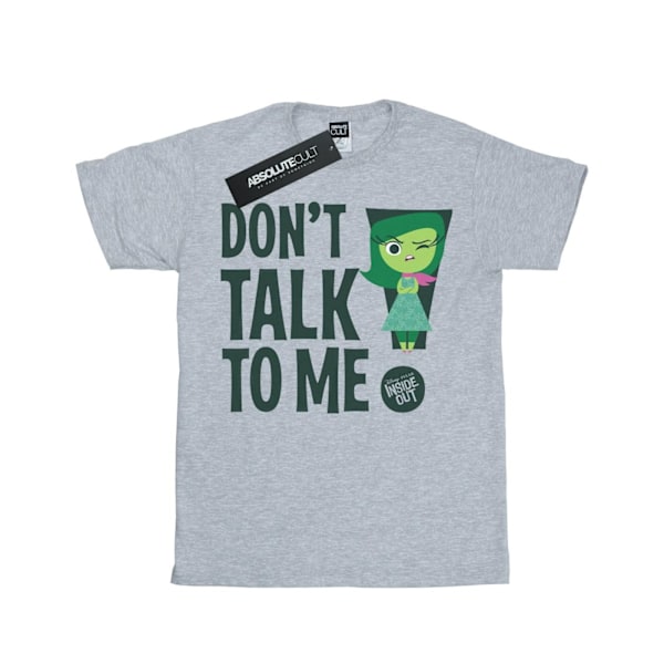 Inside Out Girls Don´t Talk To Me Bomull T-Shirt 5-6 År Spor Sports Grey 5-6 Years