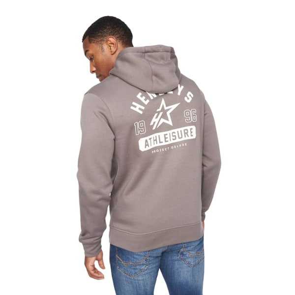 Henleys Herr Upton Hoodie L Mörkgrå Dark Grey L