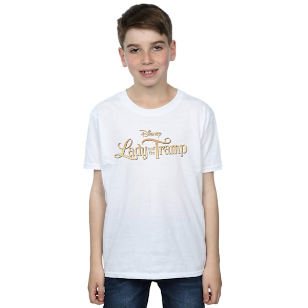 Disney Boys Lady And The Tramp Classic Logo T-Shirt 12-13 År White 12-13 Years