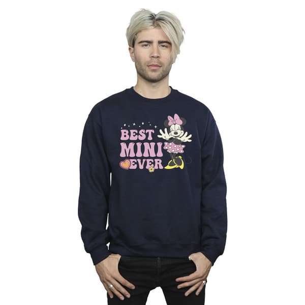 Disney Mens Best Mini Ever Sweatshirt L Marinblå Navy Blue L