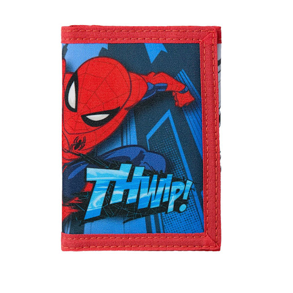 Spider-Man Thwip Plånbok med Kardborreknäppning Set One Size Flerfärgad Multicoloured One Size