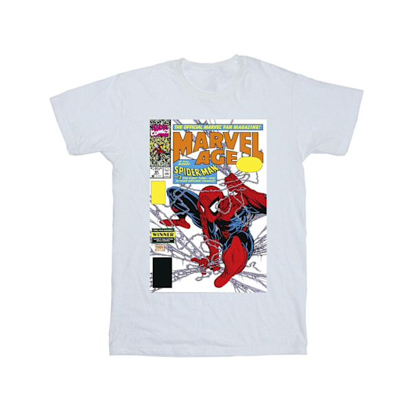 Marvel Boys Spider-Man Marvel Age Comic Cover T-Shirt 7-8 år White 7-8 Years