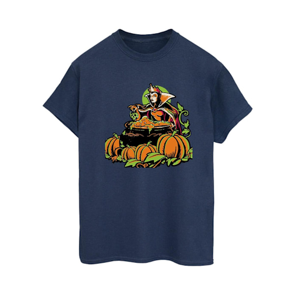 Disney Dam/Kvinnor Omgivning Drottning Skurkar Bomull Boyfriend Hallo Navy Blue M