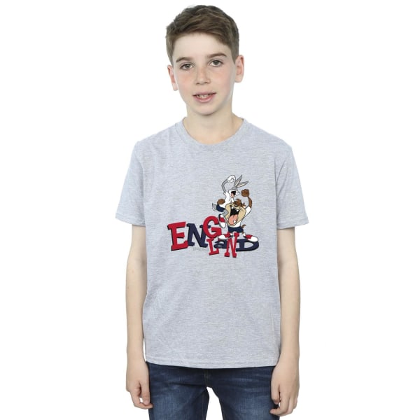 Looney Tunes Boys Bugs & Taz England T-shirt 12-13 år Sport Sports Grey 12-13 Years