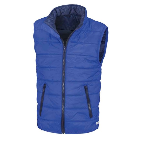 Result Core Barn/Barn Padded Body Warmer 11-12 År Royal Royal Blue/Navy 11-12 Years