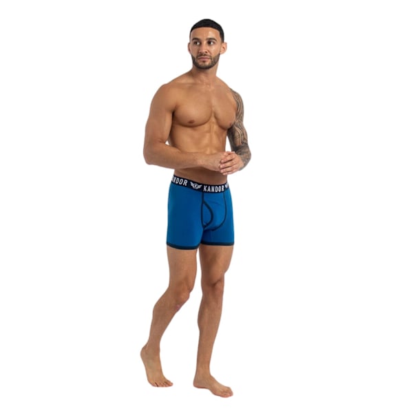 Kandor Herr Camobee Bambus Boxer Shorts (5-pack) XXL Blå Blue XXL