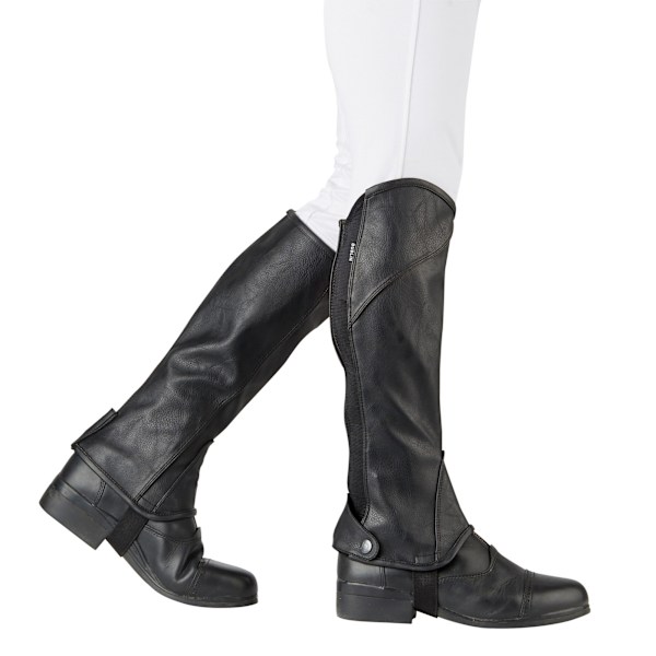 Dublin Unisex Stretch Fit Half Chaps Extra Small Black Black Extra Small