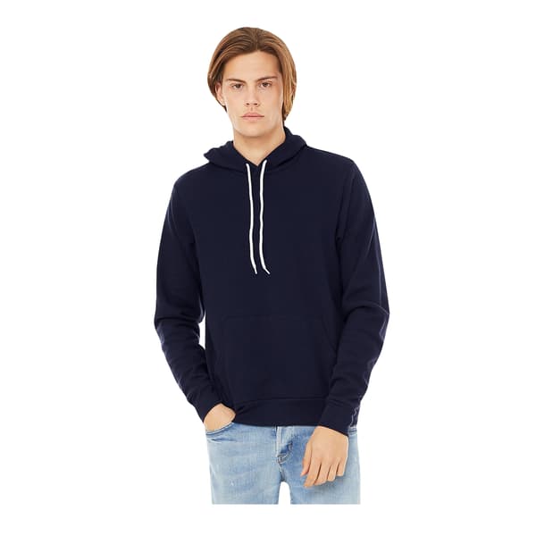 Bella + Canvas Unisex Pullover Polycotton Fleece Hooded Sweatsh Navy Blue S