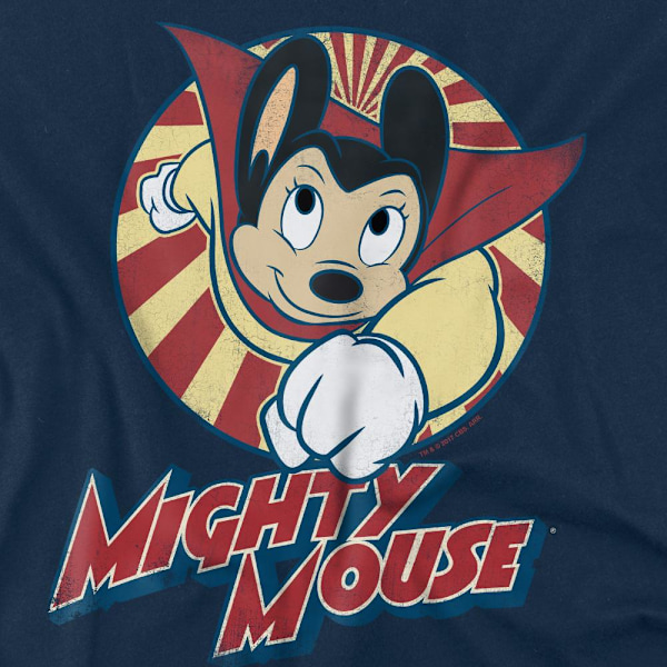 Mighty Mouse Herr The One The Only T-Shirt 4XL Marinblå Navy 4XL