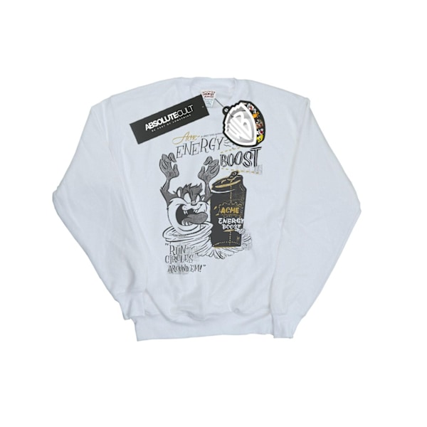 Looney Tunes Boys Taz Energy Boost Sweatshirt 7-8 år Vit White 7-8 Years