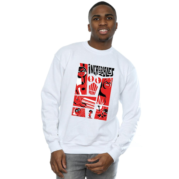 The Incredibles Herr Collage Sweatshirt XL Vit White XL