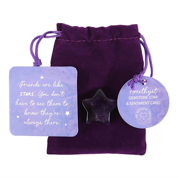 Något Annorlunda Vänner Är Som Stjärnor Ametist Dekorativ Purple One Size