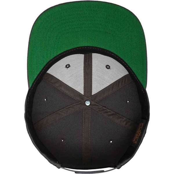 Flexfit Classic Snapback Cap för män, One Size, mörkgrå Dark Grey One Size