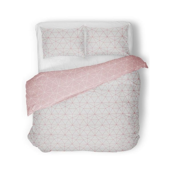 Bedding & Beyond Metro Prism Påslakanset Enkelsäng Grå/Rosa Grey/Blush Pink Single