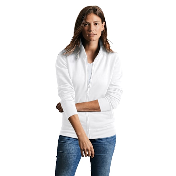 Russell Dam/Dam Authentic Sweat Jacket M Vit White M