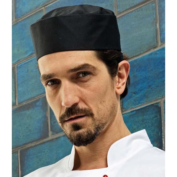 Premier Turn-Up Chefs Hat M Svart Black M