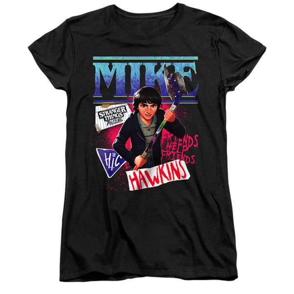 Stranger Things: Tales from ´85 Dam/Dam Mike Capped Sleev Black S