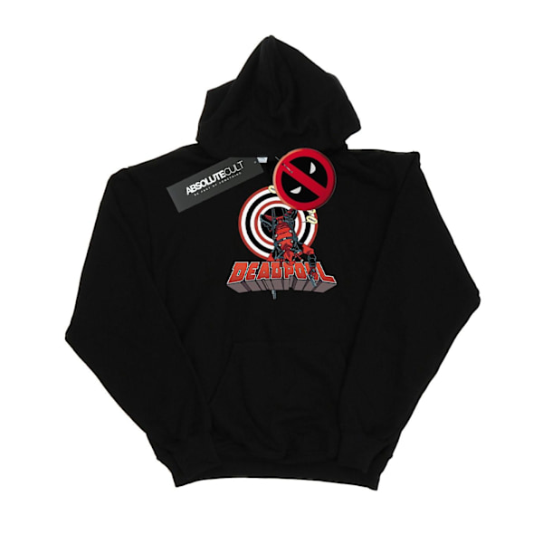 Marvel Deadpool Upside Down Hoodie M Svart Black M