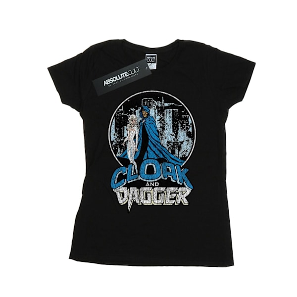 Marvel Dam/Damer Cloak And Dagger Retro Bomull T-shirt S Svart Black S