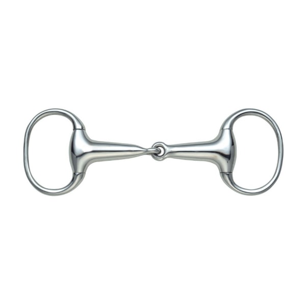 Shires Hollow Mouth Horse Eggbutt Snaffle Bits 5in Light Steel Light Steel 5in