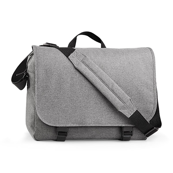 BagBase Tvåfärgad Digital Messenger Bag (Upp till 15,6 tums bärbar dator C Grey Marl One Size