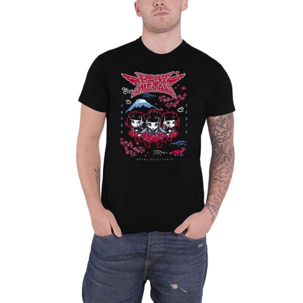 Babymetal Unisex Vuxen Pixel Tokyo T-shirt L Svart Black L